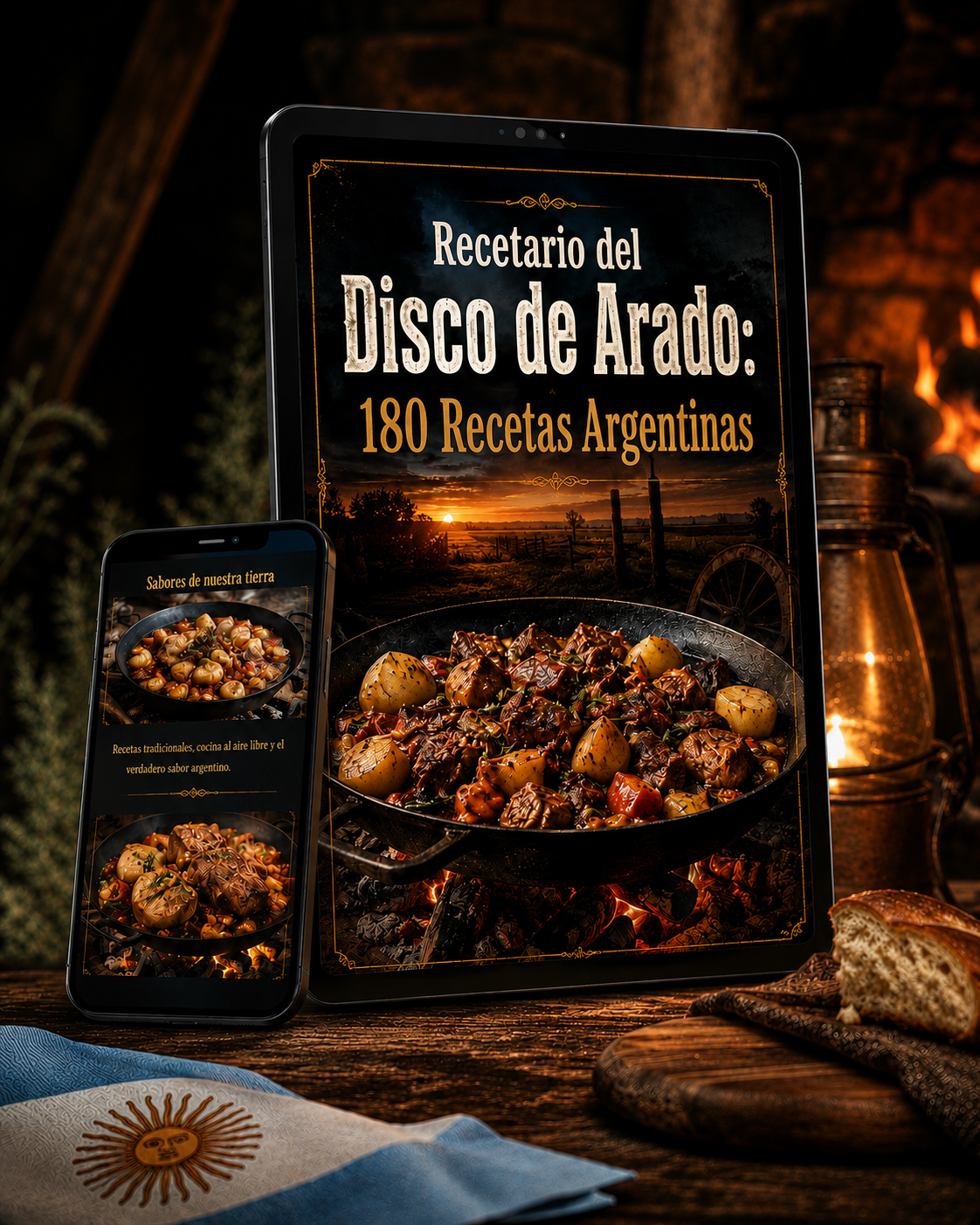 Recetario del Disco de Arado: 180 Recetas Argentinas + 5 bonus